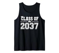 Class of 2037 Grow With Me Graduation First Day of School Tank Top