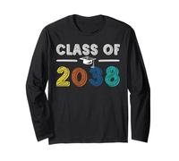Class of 2038 Grow With Me First Day of School Graduation Long Sleeve T-Shirt