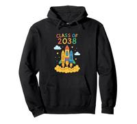 Class of 2038 Rocket Launch Kids Graduations Celebration Pullover Hoodie