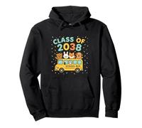 Class of 2038 school bus cute animal design kids apparel Pullover Hoodie
