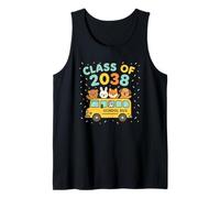 Class of 2038 School Bus Cute Animal Design Kids Apparel Tank Top