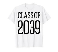 Class of 2039 Grow with Me Handprints On Back K to 12 Grade T-Shirt