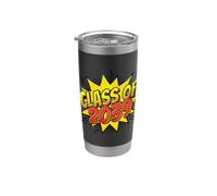 Class of 2039 Kindergarten Pre-k Grow with Me Pop Art Comic Stainless Steel Insulated Tumbler
