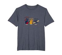 Class of 2040 Grow with Me: Handprints to Diplomas T-Shirt, Men's Big and Tall, Heather Blue, 3X Tall