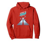 Class of 2040 Grow With Me Journey Begins Now Pullover Hoodie, Adult Unisex, Red, L