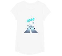 Class of 2040 Grow with Me Journey Begins Now T-Shirt, Girls, White, Medium