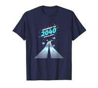 Class of 2040 Grow with Me Journey Begins Now T-Shirt, Men, Navy, L