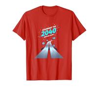 Class of 2040 Grow with Me Journey Begins Now T-Shirt, Men, Red, L