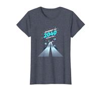 Class of 2040 Grow with Me Journey Begins Now T-Shirt, Women, Heather Blue, L