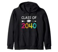 Class of 2040 Grow With Me Kindergarten Graduation Zip Hoodie