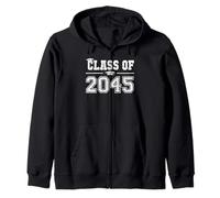 Class of 2045 Grow With Me Graduation First Day of School Zip Hoodie