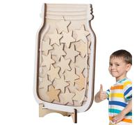 Class Reward Jar,Star and Dinosaur Bulletin Board Chart - Fun and Motivational Behavior Chart, Reward Jar for Boys Girls