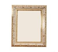 Classic 10-inch vertical photo frame with vintage style and construction, for displaying portraits and art with an elegant touch (White)
