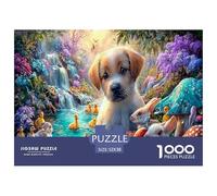 Classic 1000 Piece Complete Animal Encyclopedia Premium Sustainable Puzzle - Fairytale Creatures' Wonderland in The Vibrant Enchanted Forest - Educational Toy for Adults & Kids Ages 12+ 52x38cm/1000pc