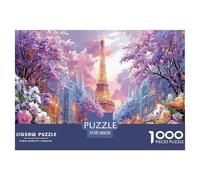 Classic 1000 Piece Eiffel Tower Paris Premium Sustainable Puzzle - Iconic World Architecture - Educational Toy for Adults & Kids Ages 12+ 38x26cm/1000pcs