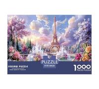 Classic 1000 Piece Eiffel Tower Paris Premium Sustainable Puzzle - Iconic World Architecture - Educational Toy for Adults & Kids Ages 12+ 38x26cm/1000pcs