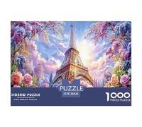Classic 1000 Piece Eiffel Tower Paris Premium Sustainable Puzzle - Iconic World Architecture - Educational Toy for Adults & Kids Ages 12+ 38x26cm/1000pcs