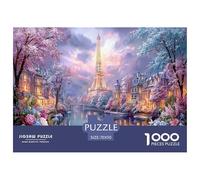 Classic 1000 Piece Eiffel Tower Paris Premium Sustainable Puzzle - Iconic World Architecture - Educational Toy for Adults & Kids Ages 12+ 70x50cm/1000pcs