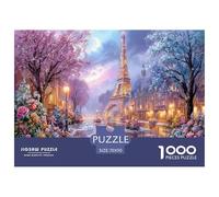 Classic 1000 Piece Eiffel Tower Paris Premium Sustainable Puzzle - Iconic World Architecture - Educational Toy for Adults & Kids Ages 12+ 70x50cm/1000pcs