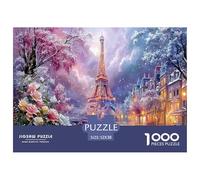 Classic 1000 Piece Eiffel Tower Paris Premium Sustainable Puzzle - Iconic World Architecture - Educational Toy for Adults & Kids Ages 12+ 52x38cm/1000pcs