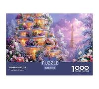 Classic 1000 Piece Eiffel Tower Paris Premium Sustainable Puzzle - Iconic World Architecture - Educational Toy for Adults & Kids Ages 12+ 70x50cm/1000pcs