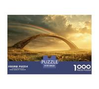 Classic 1000 Piece Natural Scenery Premium Sustainable Puzzle - Sunset & Starry Flower Fields & Mountains - Educational Toy for Adults & Kids Ages 12+ 38x26cm/1000pcs