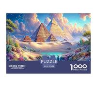 Classic 1000 Piece World Famous Buildings Premium Sustainable Puzzle - Fantasy Pyramids - Educational Toy for Adults & Kids Ages 12+ 52x38cm/1000pcs