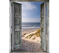 Classic 1000piece Beach Gate Jigsaw Puzzle for Children Canvas Home Decor 50x70cm