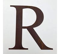 Classic 12" Tall Rusty Metal Letters, Personalised Signs And Gifts For The Home And Garden Gifts Presents (Classic R)