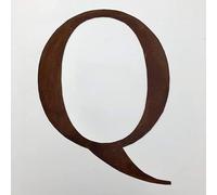 Classic 12" Tall Rusty Metal Letters, Personalised Signs And Gifts For The Home And Garden Gifts Presents (Classic Q)