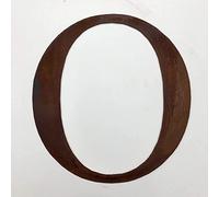 Classic 12" Tall Rusty Metal Letters, Personalised Signs And Gifts For The Home And Garden Gifts Presents (Classic O)