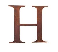 Classic 12" Tall Rusty Metal Letters, Personalised Signs And Gifts For The Home And Garden Gifts Presents (Classic H)