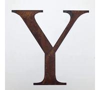 Classic 12" Tall Rusty Metal Letters, Personalised Signs And Gifts For The Home And Garden Gifts Presents (Classic Y)
