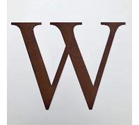 Classic 12" Tall Rusty Metal Letters, Personalised Signs And Gifts For The Home And Garden Gifts Presents (Classic W)