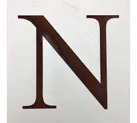Classic 12" Tall Rusty Metal Letters, Personalised Signs And Gifts For The Home And Garden Gifts Presents (Classic N)