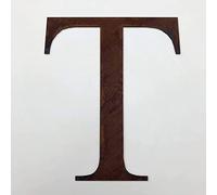 Classic 12" Tall Rusty Metal Letters, Personalised Signs And Gifts For The Home And Garden Gifts Presents (Classic T)