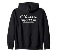 Classic 1944 Year - Vintage Car Lovers 82nd Birthday Retro Zip Hoodie