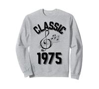 Classic 1975 with treble clef and musical notes. Sweatshirt