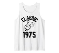Classic 1975 with Treble Clef and Musical Notes. Tank Top