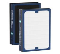 Classic 200/300 Series DualProtection Filter Replacement Compatible with Blueair 200/300 Series, for 200, 201, 203, 205, 210, 215, 250, 270, 280i, 303 Models, True HEPA with Activated Carbon, 2 Pack