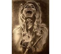 Classic 2000piece Jigsaw Puzzle Sad Girl Woman Art Portrait 70x100cm