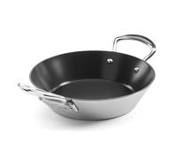 Classic 28cm Non-Stick Stainless Steel Triply Paella Pan, Double Handled - Made in England - Carbon Steel Pans, Make The Perfect Paella Dish or BBQ. Paellero Non Toxic Wok, Perfect for Tapas Food