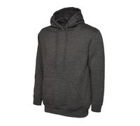 Classic 300 GSM Hooded Sweatshirt Winter Wear | Heavy Cotton Polyester Blend | Brushed Fleece Hoodie with Kangaroo Pocket | 4XL | Charcoal