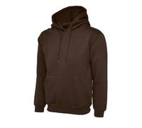 Classic 300 GSM Hooded Sweatshirt Winter Wear | Heavy Cotton Polyester Blend | Brushed Fleece Hoodie with Kangaroo Pocket | 3XL | Brown