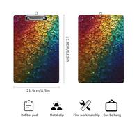 Classic 3D Snake Skin Durable Clipboard A4 Size for Wall, Office Home Use with Large Capacity for Papers Planner