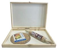 Classic 3PC ROTI/CHAPPATTI Box Set with Rolling PIN & Round Board to ROLL The ROTI NAN Pitta