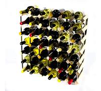 Classic 42 Bottle Pine Wood and galvanised Metal Wine Rack Ready Assembled