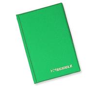 Classic 50p Coin Schulz Album 96 Storage Spaces for Coins Fifty Pence Two and One Pound Light Green Folder £1 £2 Euro 10p A - Z Ten Pence Collector Holder 8 Pages Book