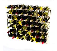 Classic 56 Bottle Pine Wood and galvanised Metal Wine Rack Ready Assembled