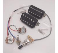 Classic 57 Guitar Humbucker Pickups Classic 57+ Bridge and Neck 50/50mm Blakc with 2Conductor 1V1T wiring harness For Les Paul style Guitar Accessoires